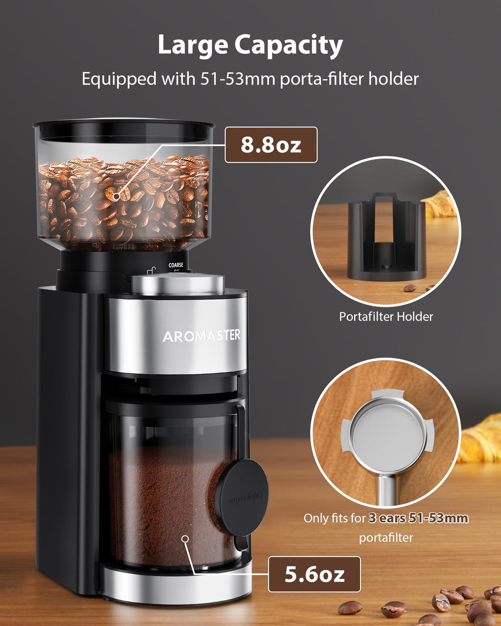 Black Burr Coffee Grinder R369541