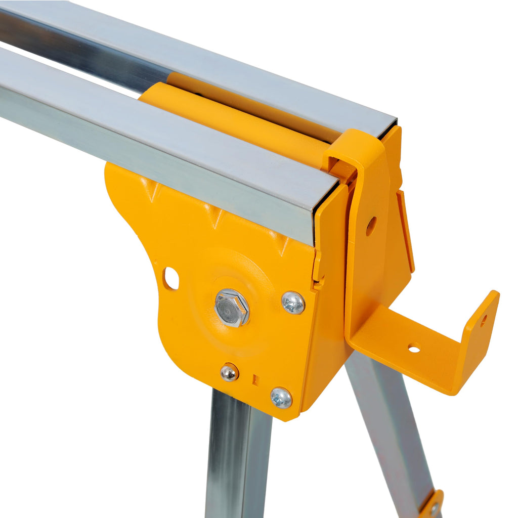 2 Pack Adjustable Folding Steel Sawhorses 1000LB C550