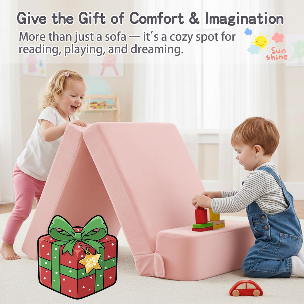 Pink Folding Sofa Bed with Removable Cover H141