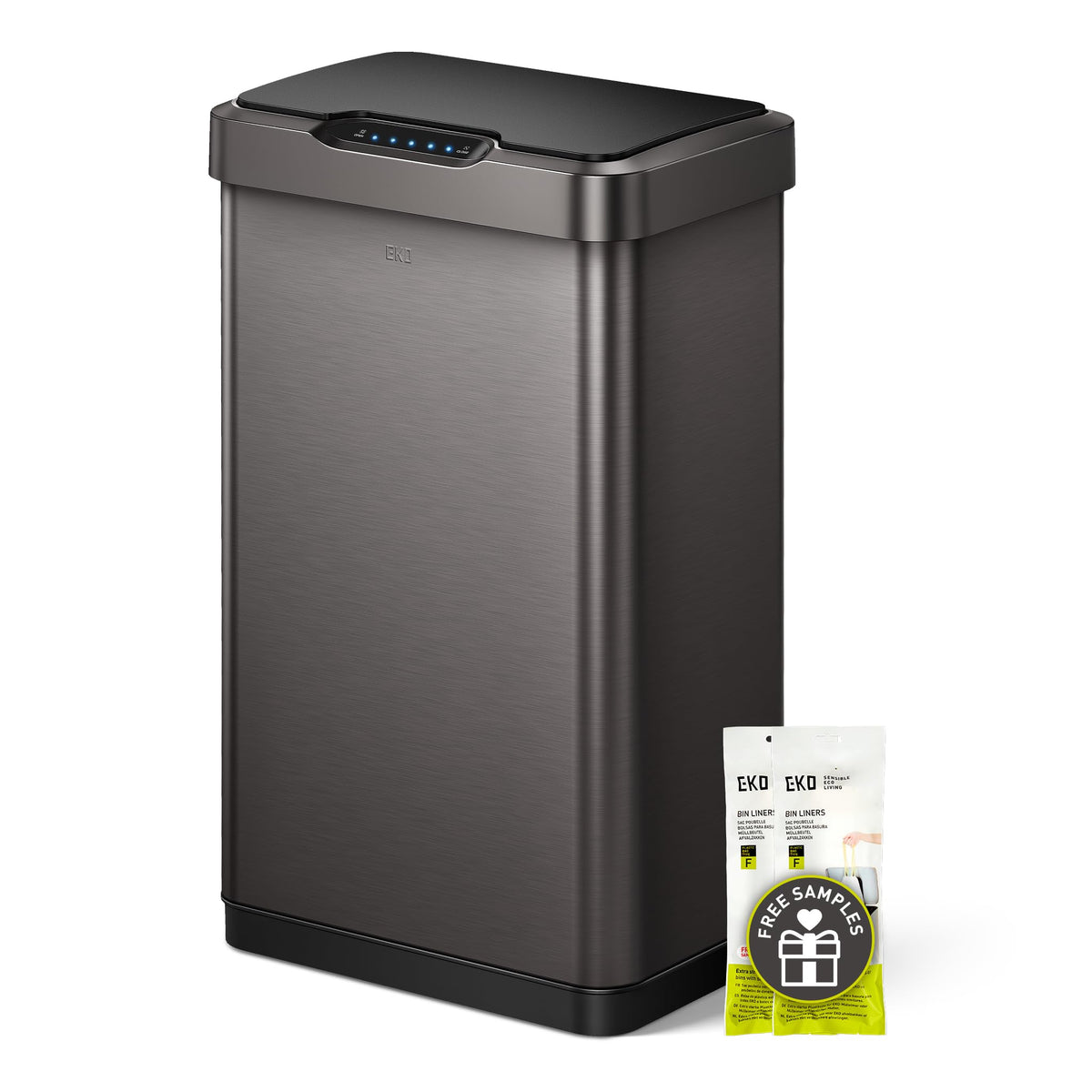 13.2 Gal Stainless Steel Motion Sensor Trash Can Q377