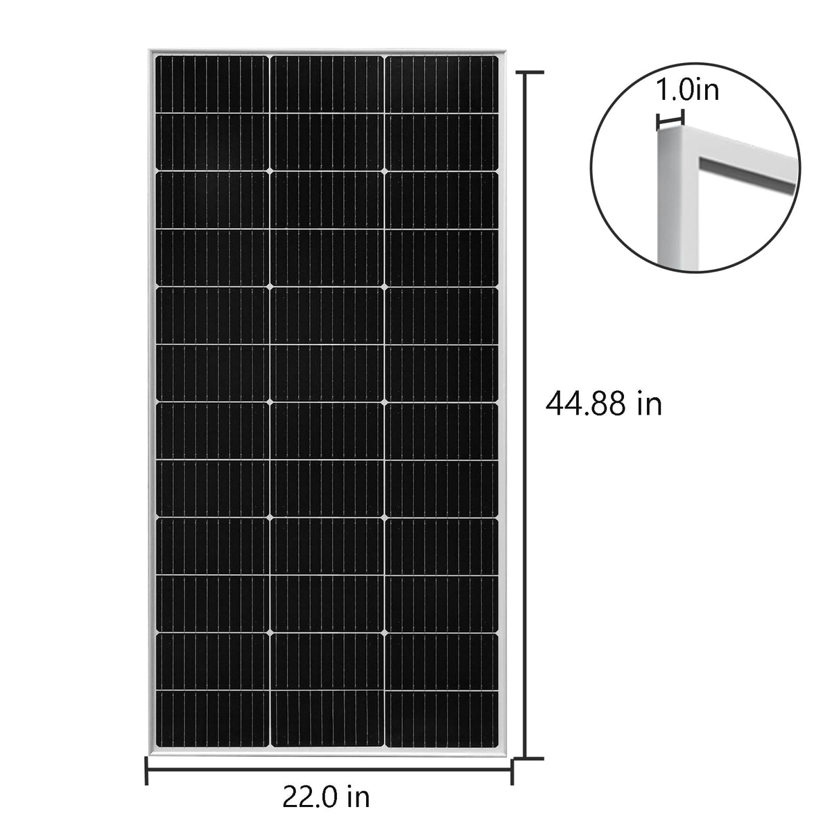 120 Watt 12Volt Solar Panel Starter Kit E1842