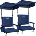 Stadium Seat with Sunshade Canopy and Back Support I244364