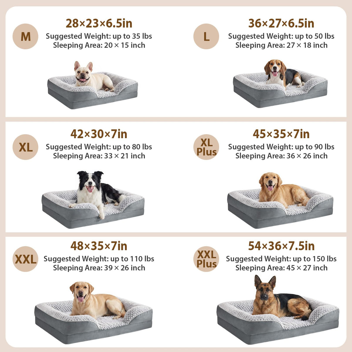 Washable Orthopedic Dog Bed D410