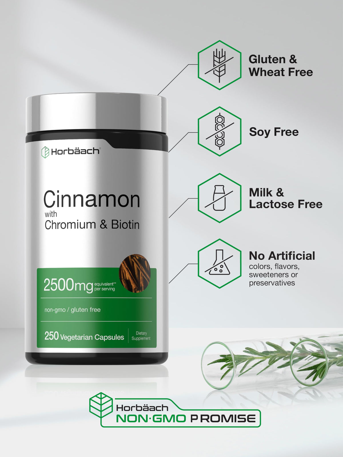 Cinnamon with Chromium & Biotin 250 Capsules G36086