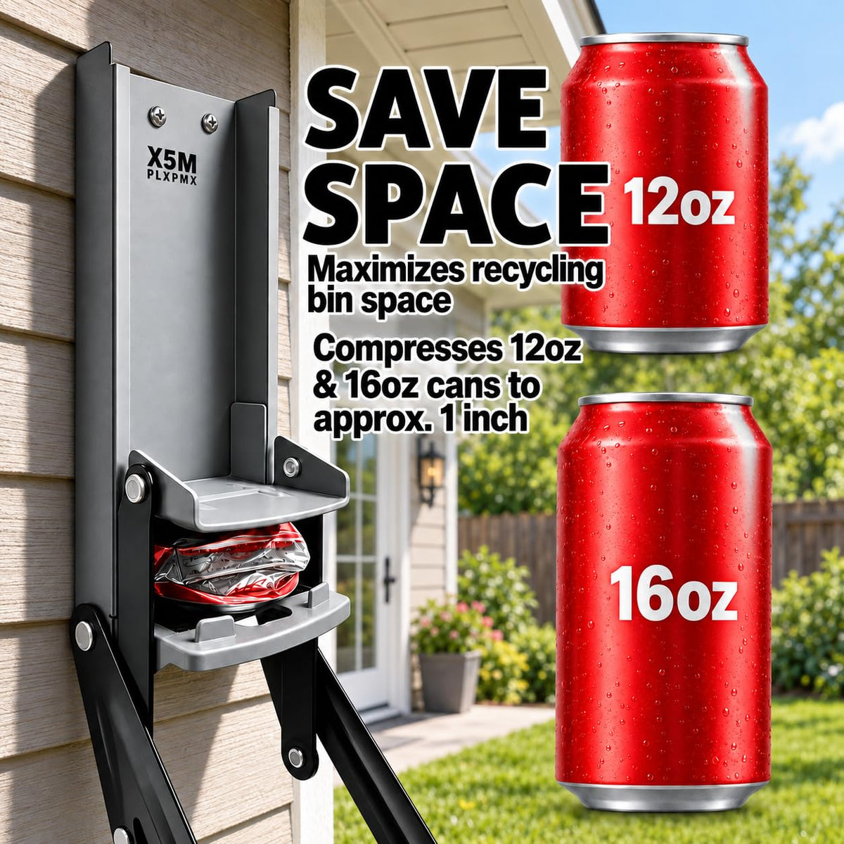 Wall Mount Heavy Duty Can Crusher I502