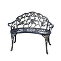 Metal Cast Aluminum Patio Garden Bench B98409