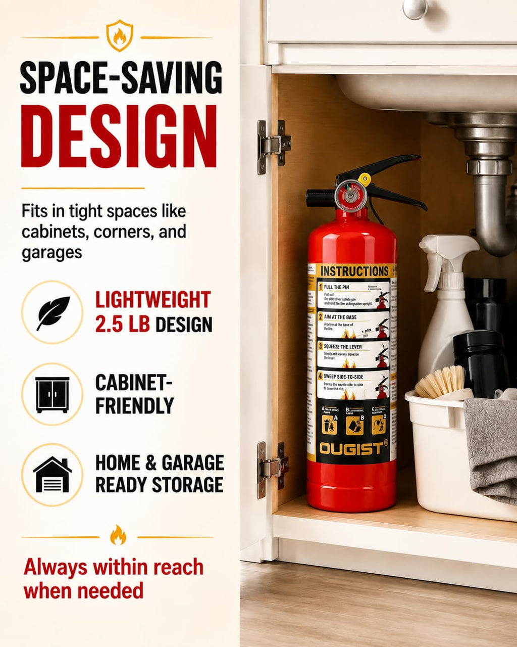 2.5 lb ABC Dry Chemical Fire Extinguisher 2 Pack A253