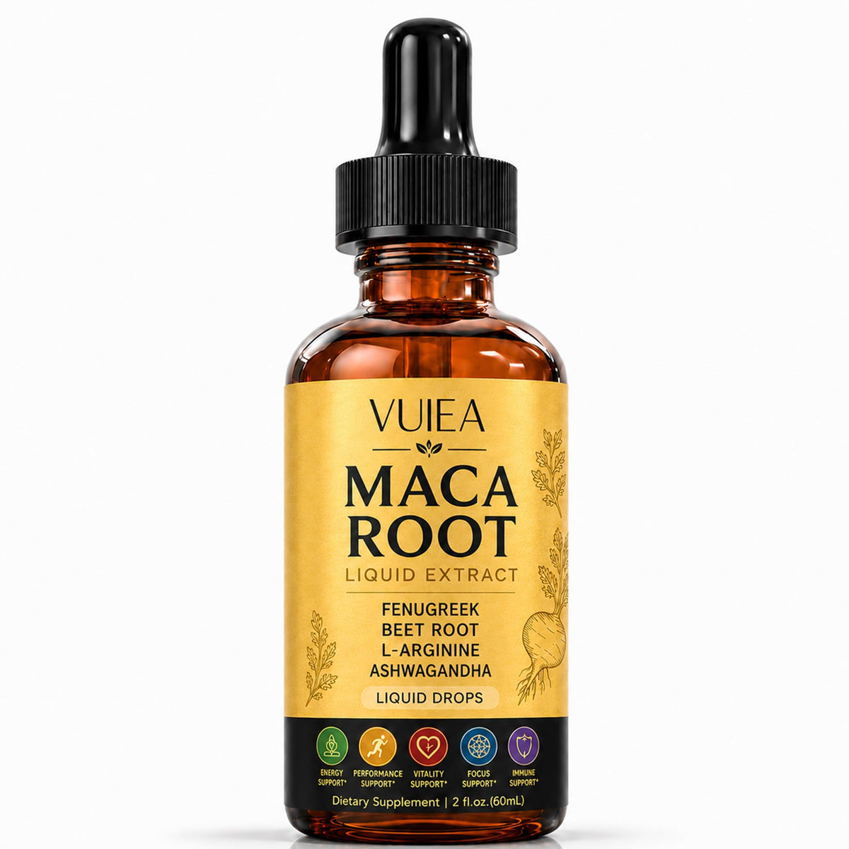 Maca Root Liquid Supplement with Ashwagandha, Fenugreek, Beet Root & L-Arginine R59691