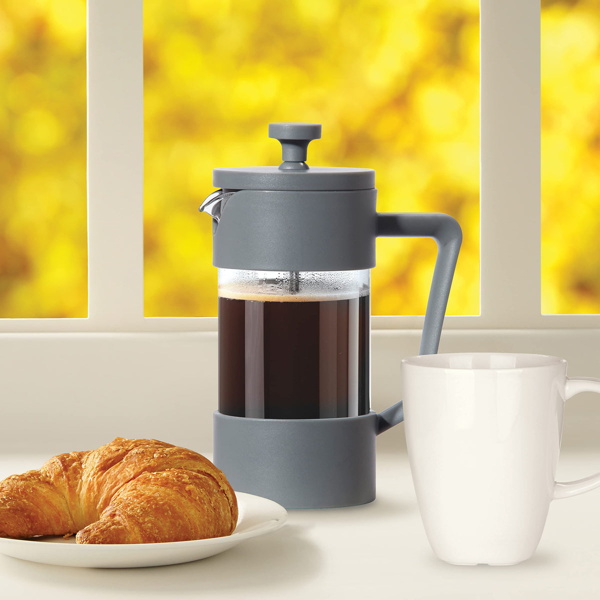 12oz Borosilicate Glass French Press Coffee Maker C70491