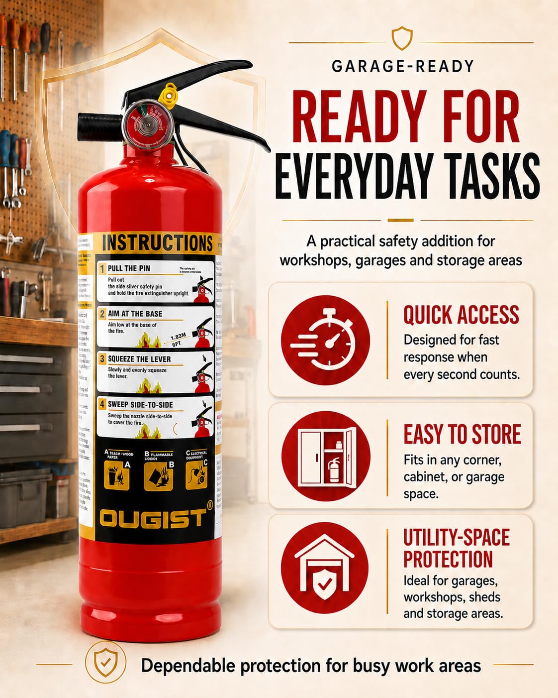 2.5 lb ABC Dry Chemical Fire Extinguisher 2 Pack A253