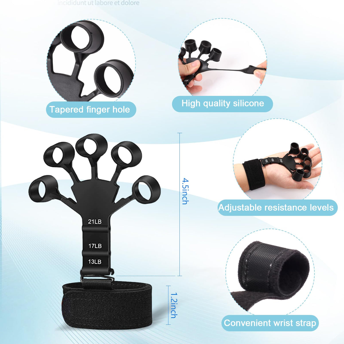 5/10 PCS Grip Strength Trainer Kit B1150