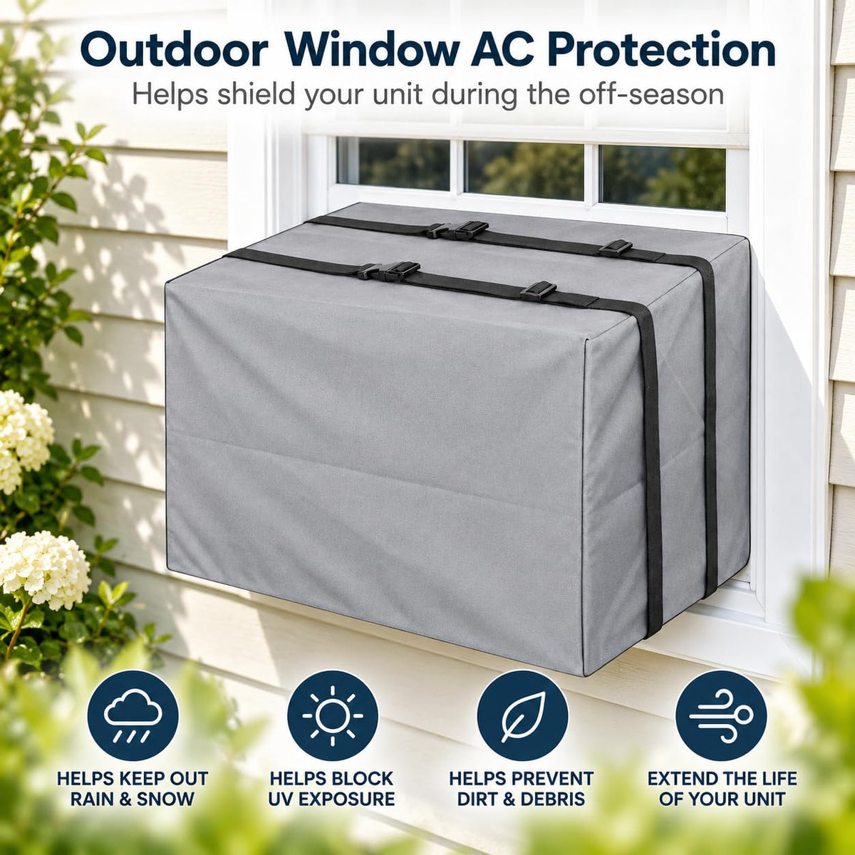 Outdoor Window Air Conditioner Cover 21.5 x 16 x 15 J99453