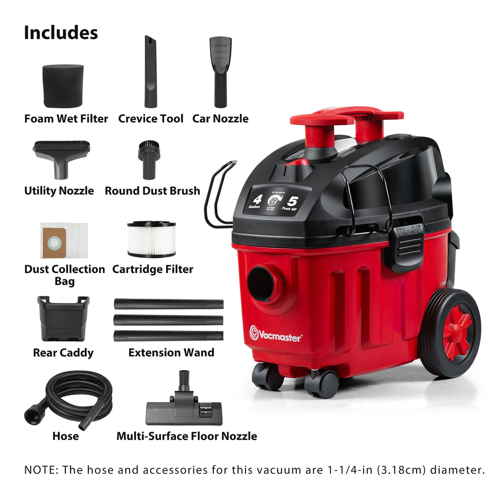 4-Gal Compact Wet/Dry Vacuum C897314
