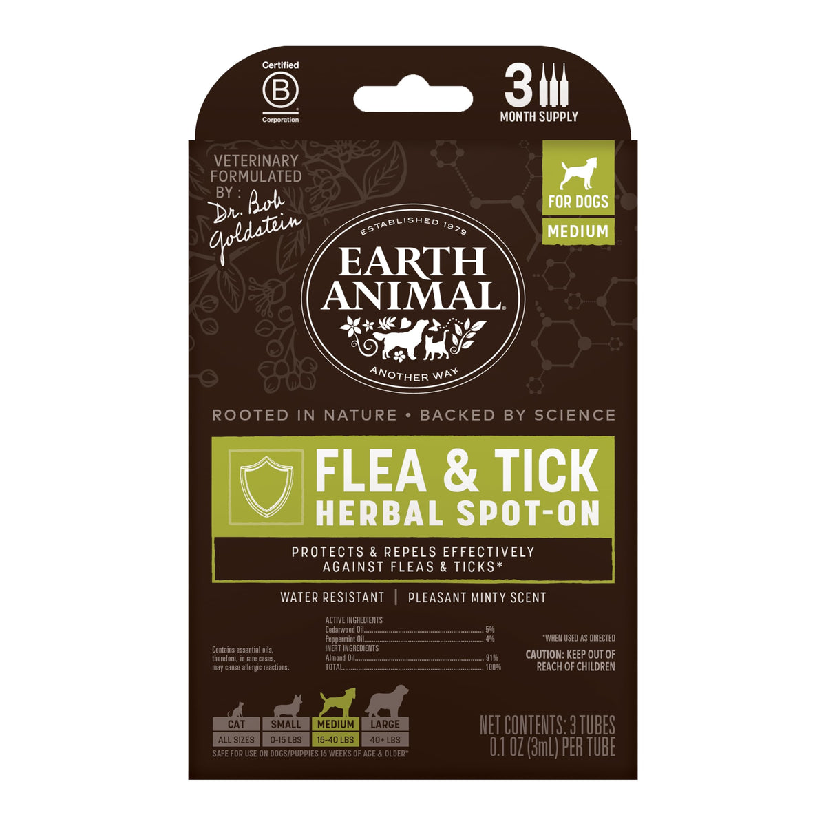 Herbal Spot-On for Medium Dogs O8057