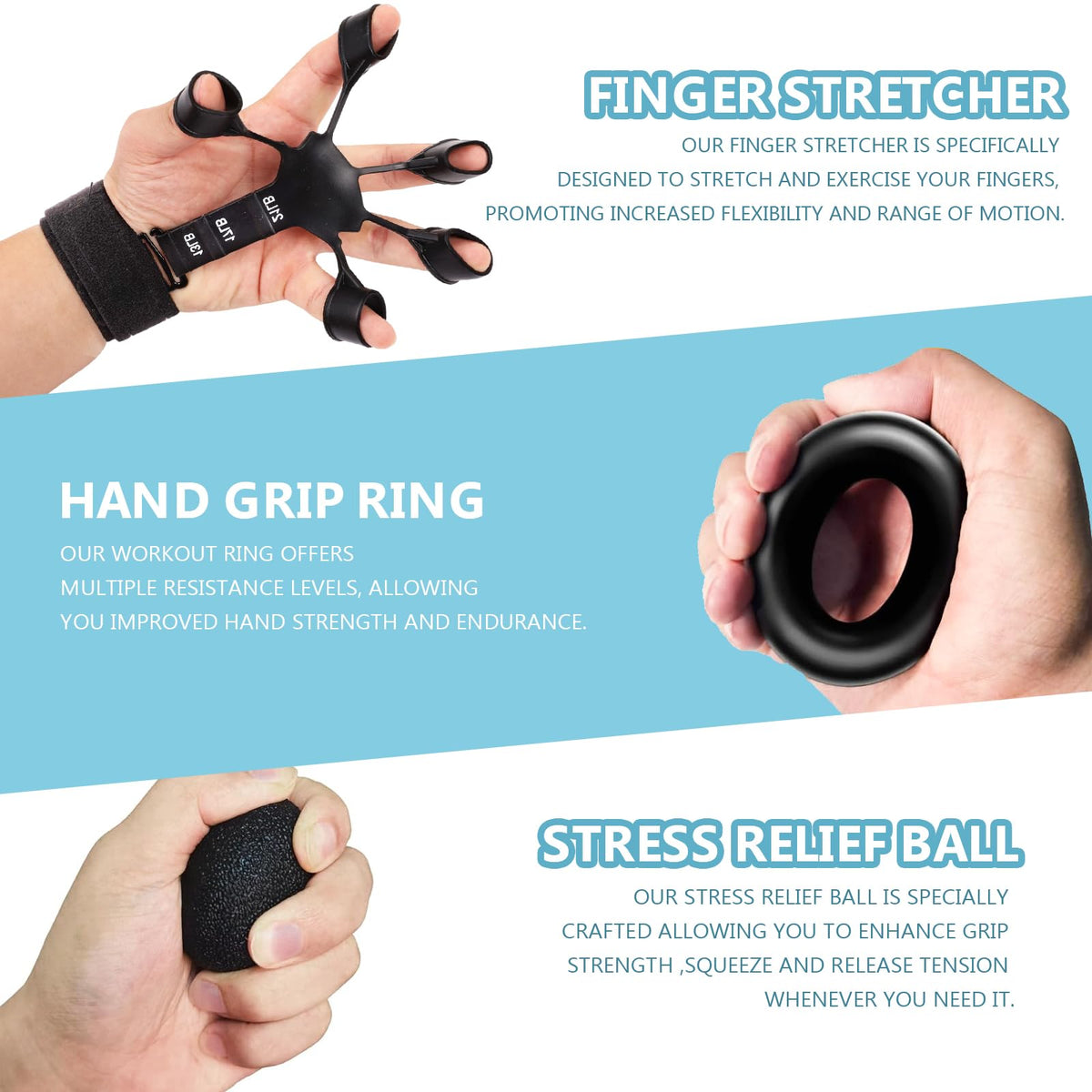 5/10 PCS Grip Strength Trainer Kit B1150