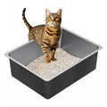 High Sided Stainless Steel Cat Litter Box N639