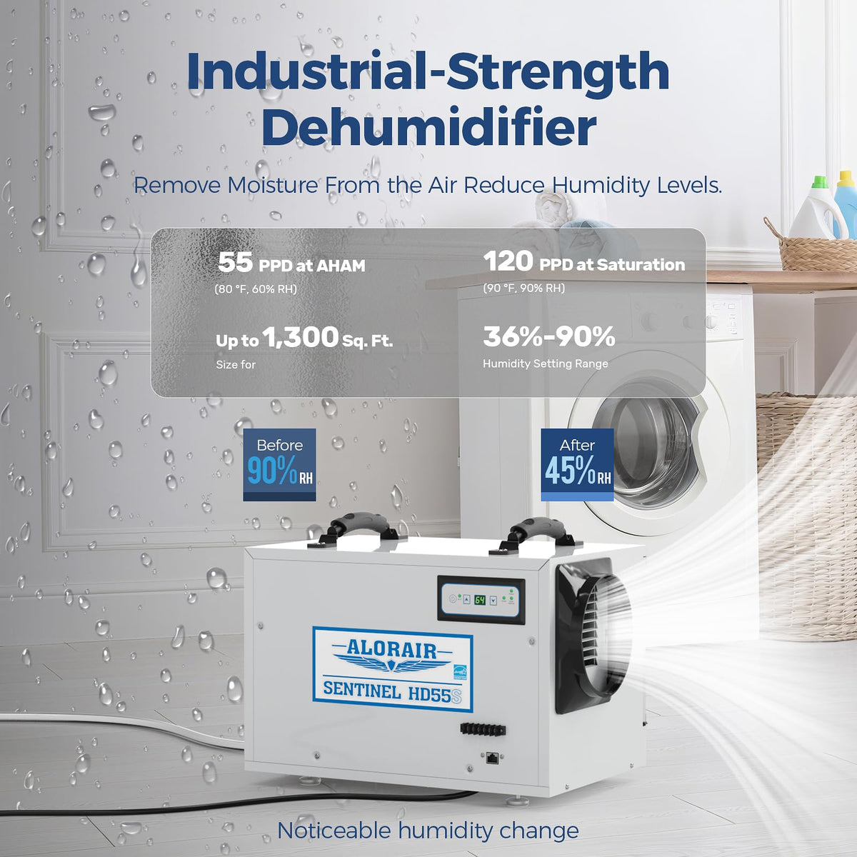 120 Pints Wi-Fi Dehumidifier C7517