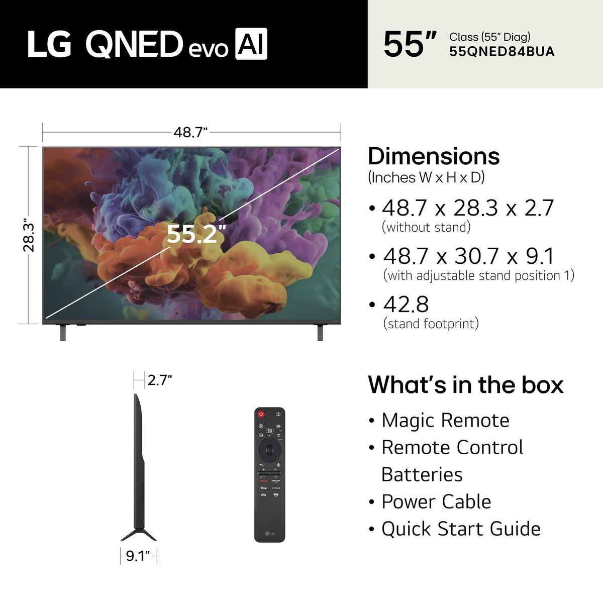55-Inch Mini LED 4K Smart TV V62646