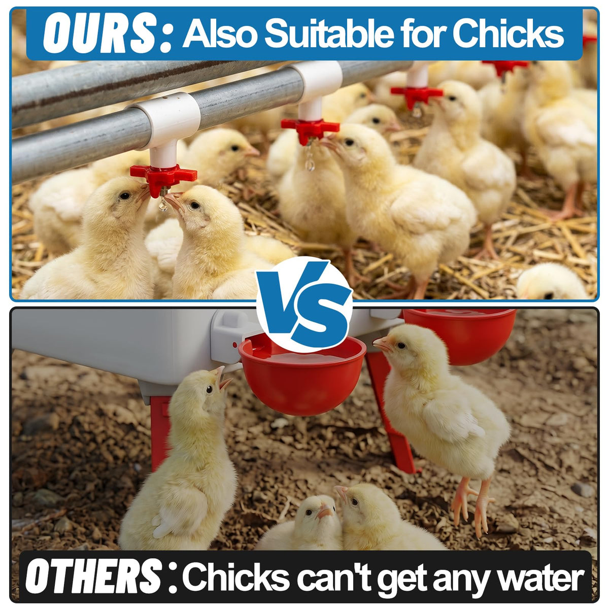 20 Pack Chicken Waterer Nipples with Drill Bits Y631588