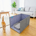 Extra Large Open Top High Sided Cat Litter Box Enclosure K398824