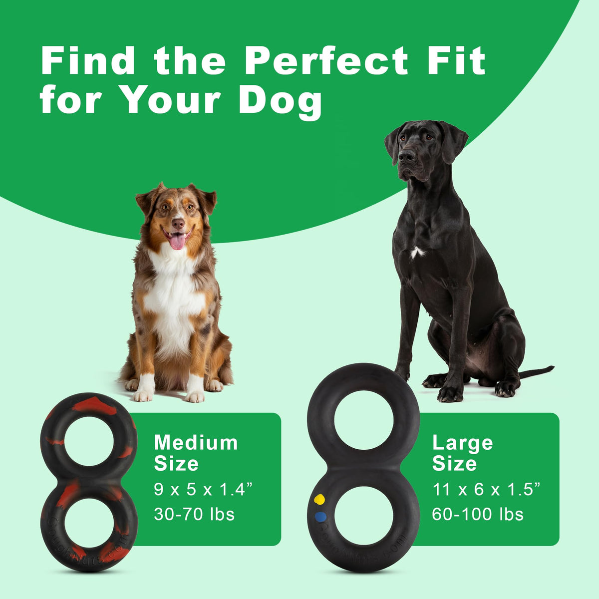 Black Heavy Duty Tug Dog Toy B6102