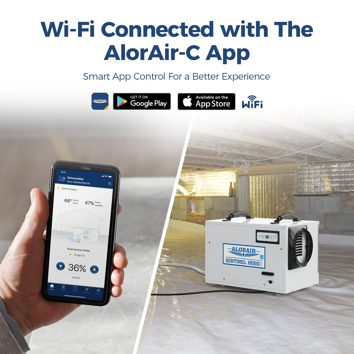 120 Pints Wi-Fi Dehumidifier C7517