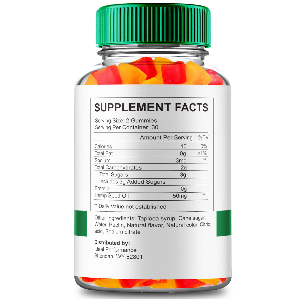 Maximum Strength All Natural Hemp Gummies 60 Gummies I5577