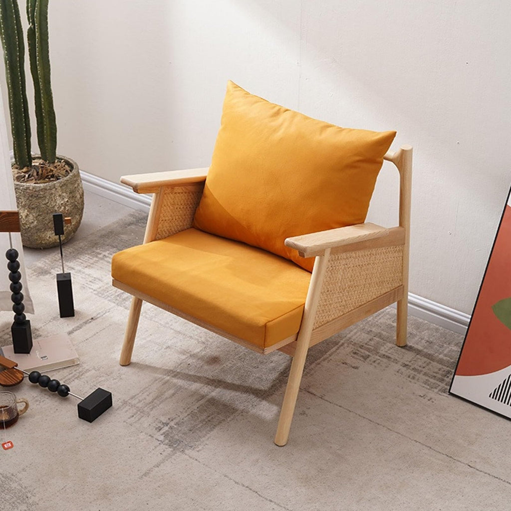Rattan Wood Wicker Sofa Chair A4585