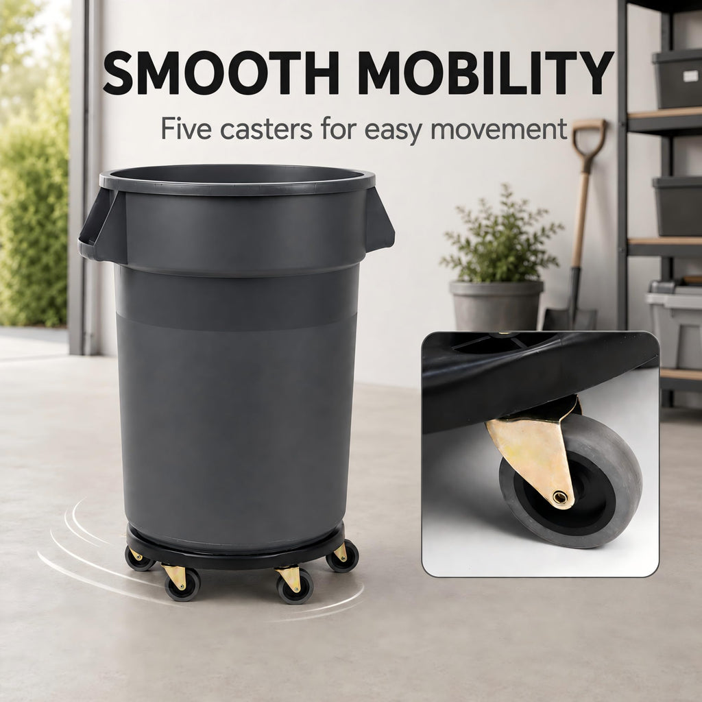 32 Gallon Trash Can with Wheels and Lid, 2 Pack O50660