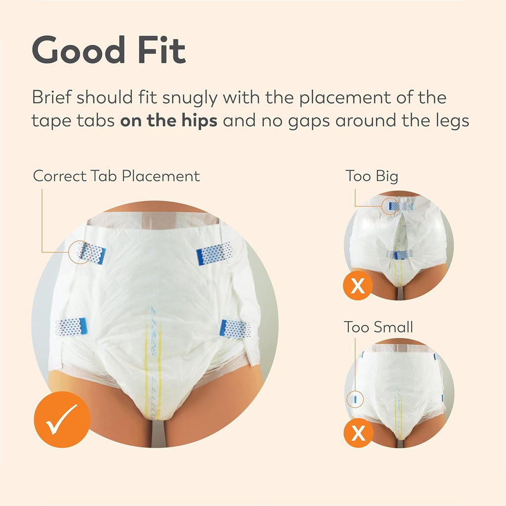 Adult Diapers with Tabs, Large, 96 Ct A3701