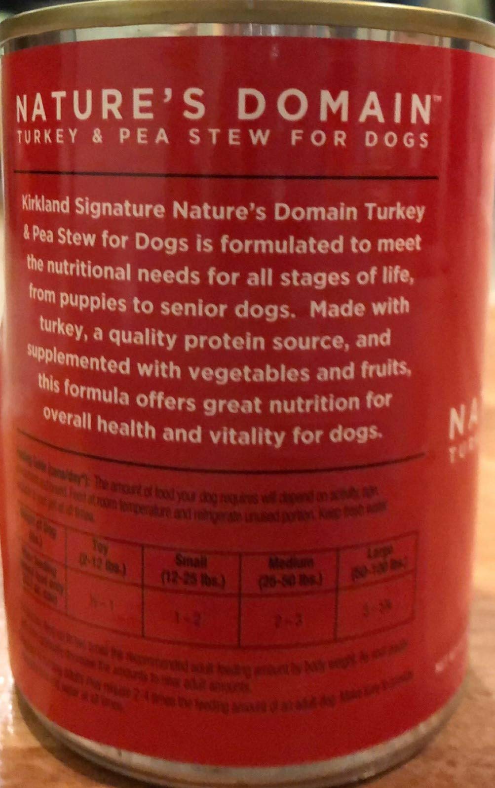 Turkey and Pea Stew Dog Food M381