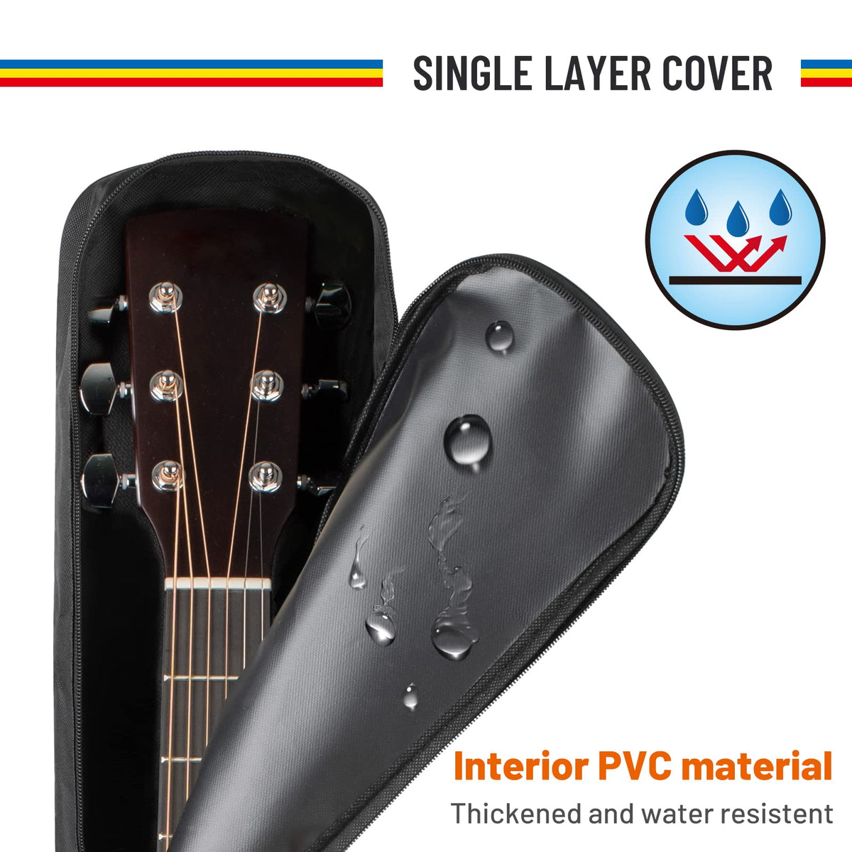 Acoustic Guitar Dust Cover 38-41 in Soft Gig Bag S63776