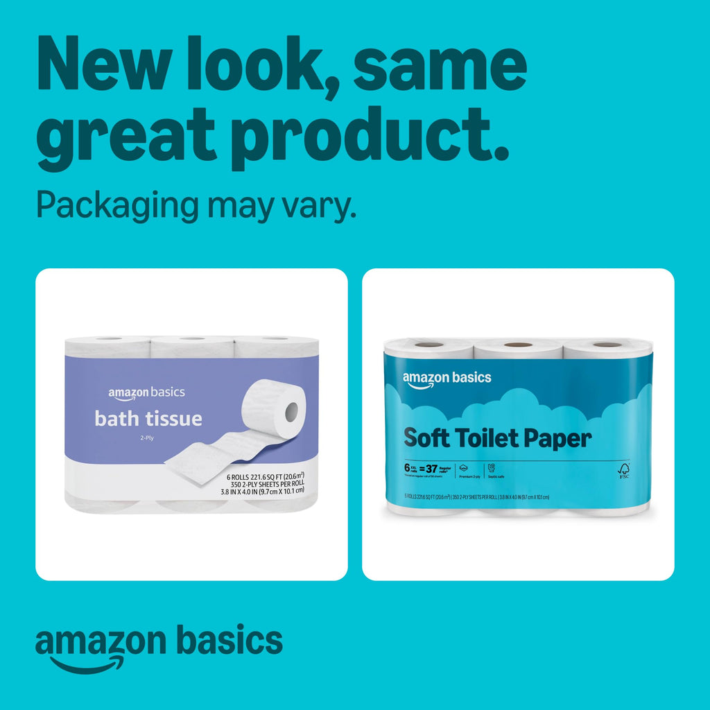 2-Ply Toilet Paper, 30 Rolls, 350 Sheets per Roll E87660