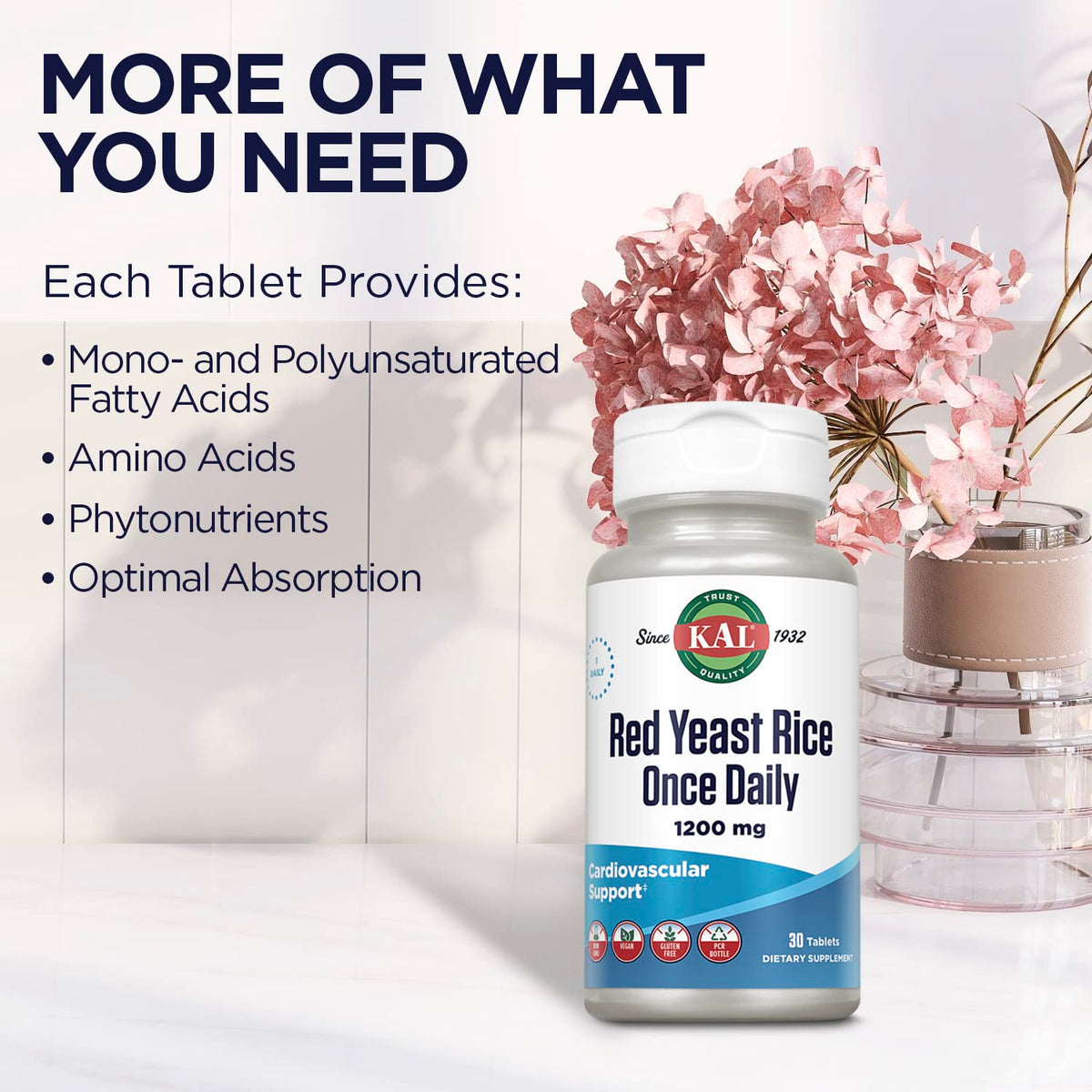 Red Yeast Rice 1200mg Vegan Gluten Free 30 Tablets Q15124