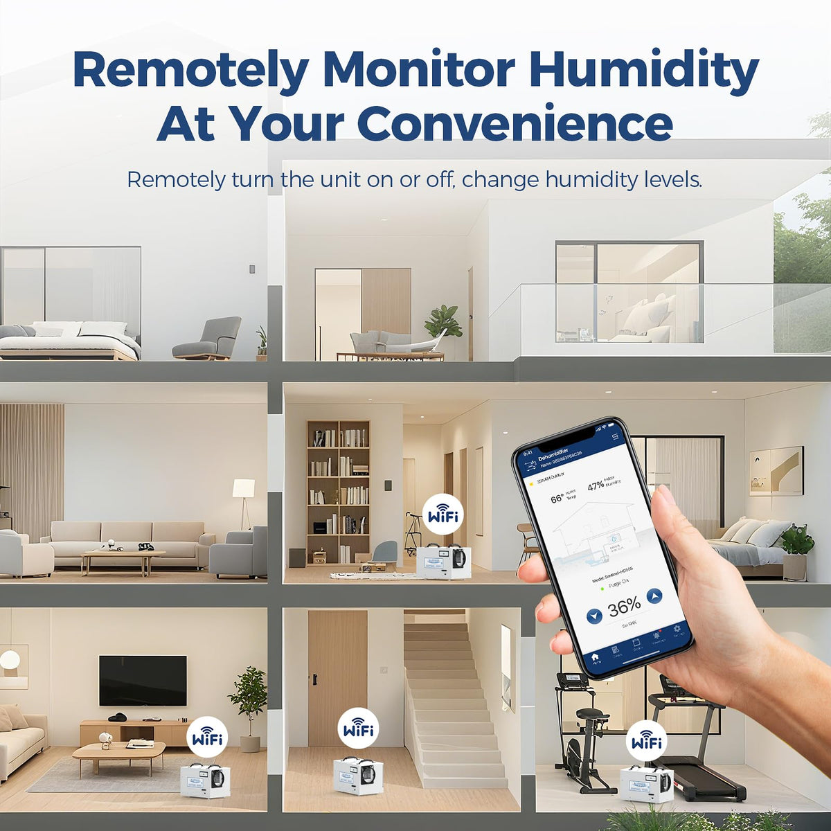 120 Pints Wi-Fi Dehumidifier C7517