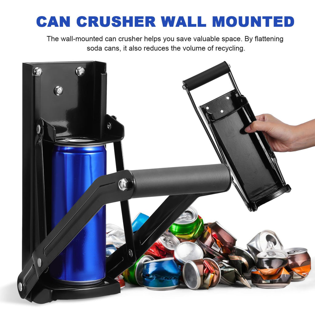 Wall Mounted Can Crusher with Bottle Opener Z3493