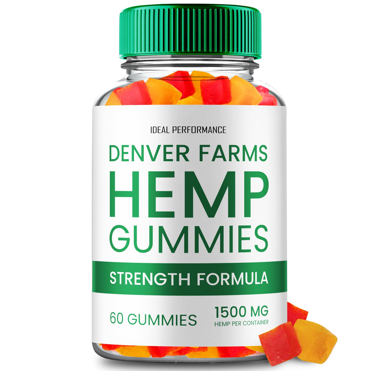 Maximum Strength All Natural Hemp Gummies 60 Gummies I5577