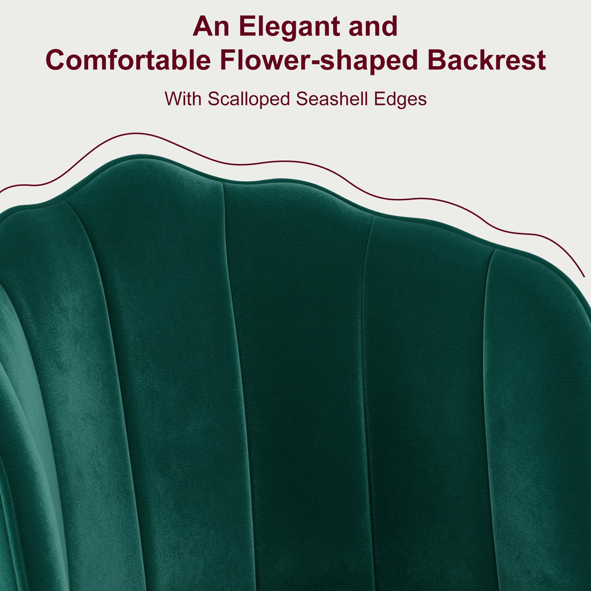 Velvet Dining Chairs Set of 2 Green H14140