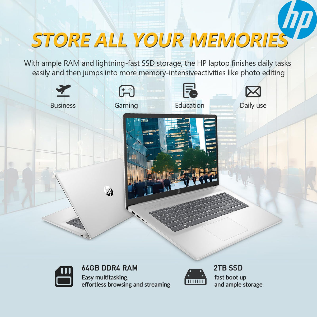 17.3" Touchscreen Laptop, 64GB RAM 2TB SSD R3335