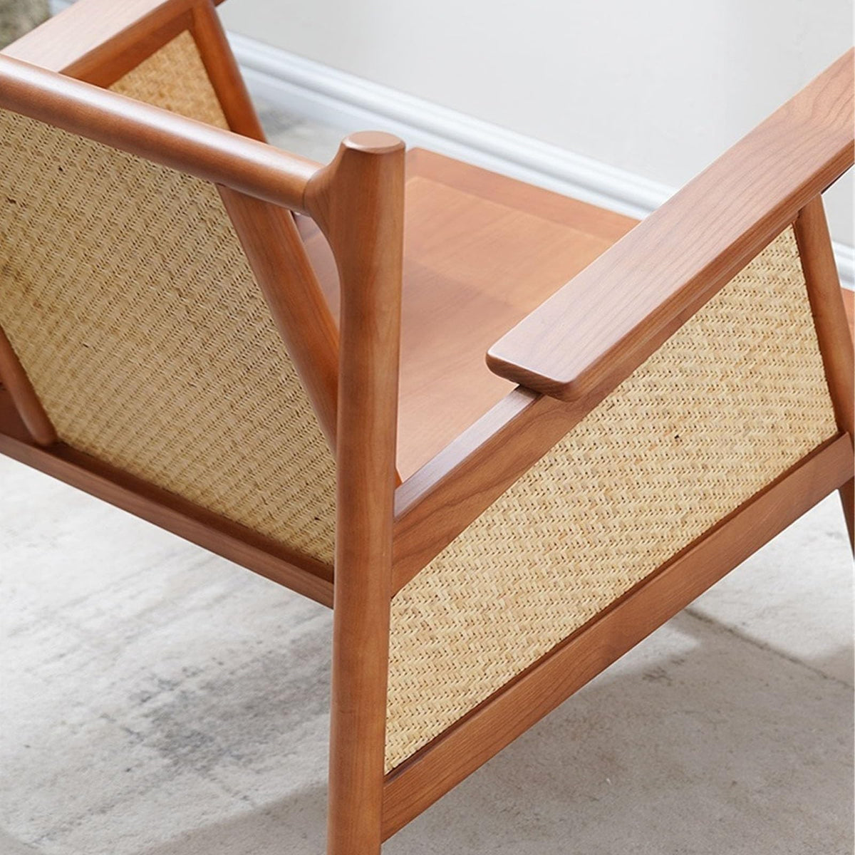 Rattan Wood Wicker Sofa Chair A4585