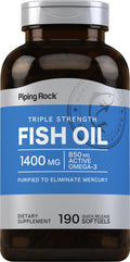 Fish Oil Omega 3 1400 mg 190 Softgels D62231
