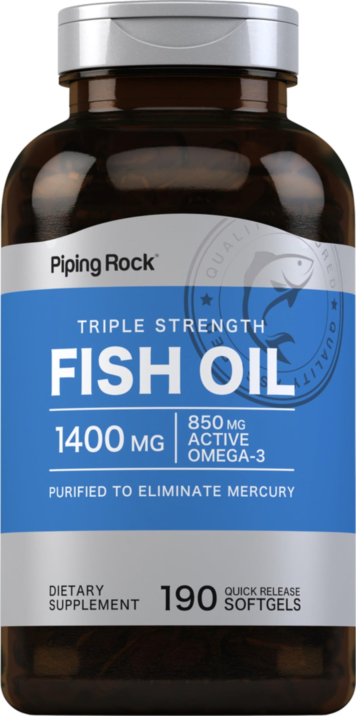 Fish Oil Omega 3 1400 mg 190 Softgels D62231