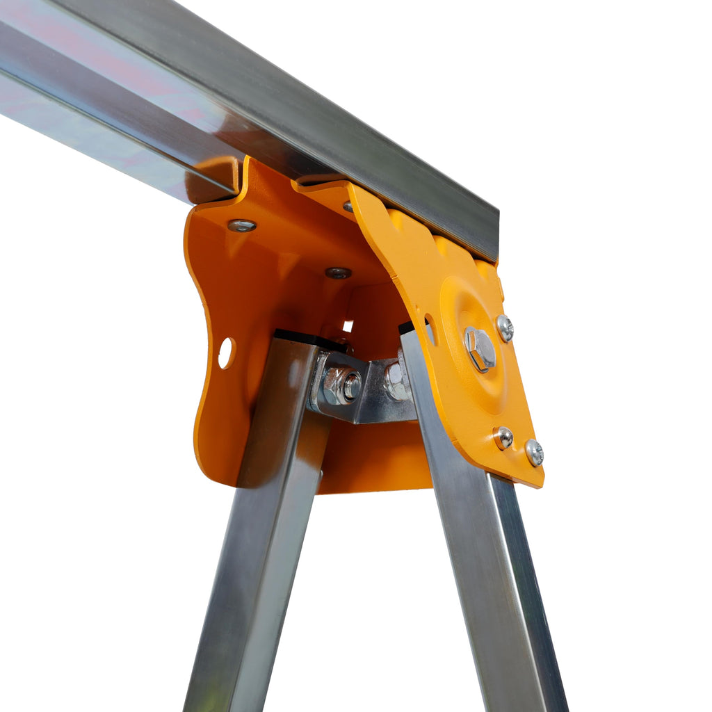 2 Pack Adjustable Folding Steel Sawhorses 1000LB C550