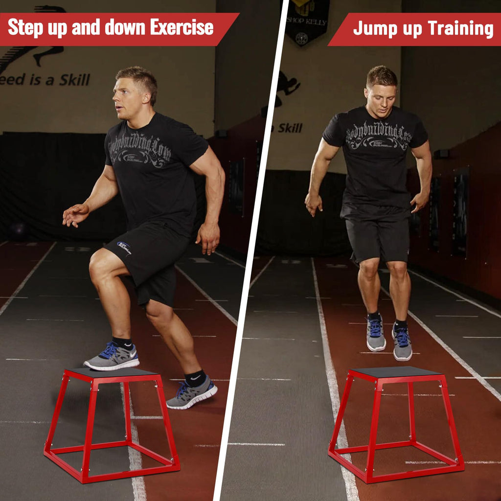 Adjustable Steel Plyometric Jump Box Set P5325