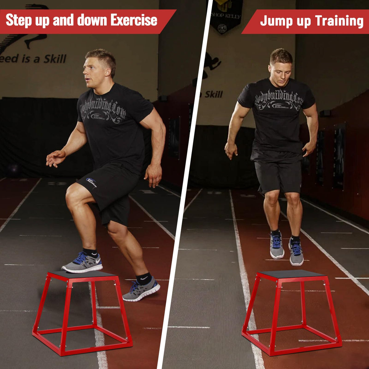 Adjustable Steel Plyometric Jump Box Set P5325