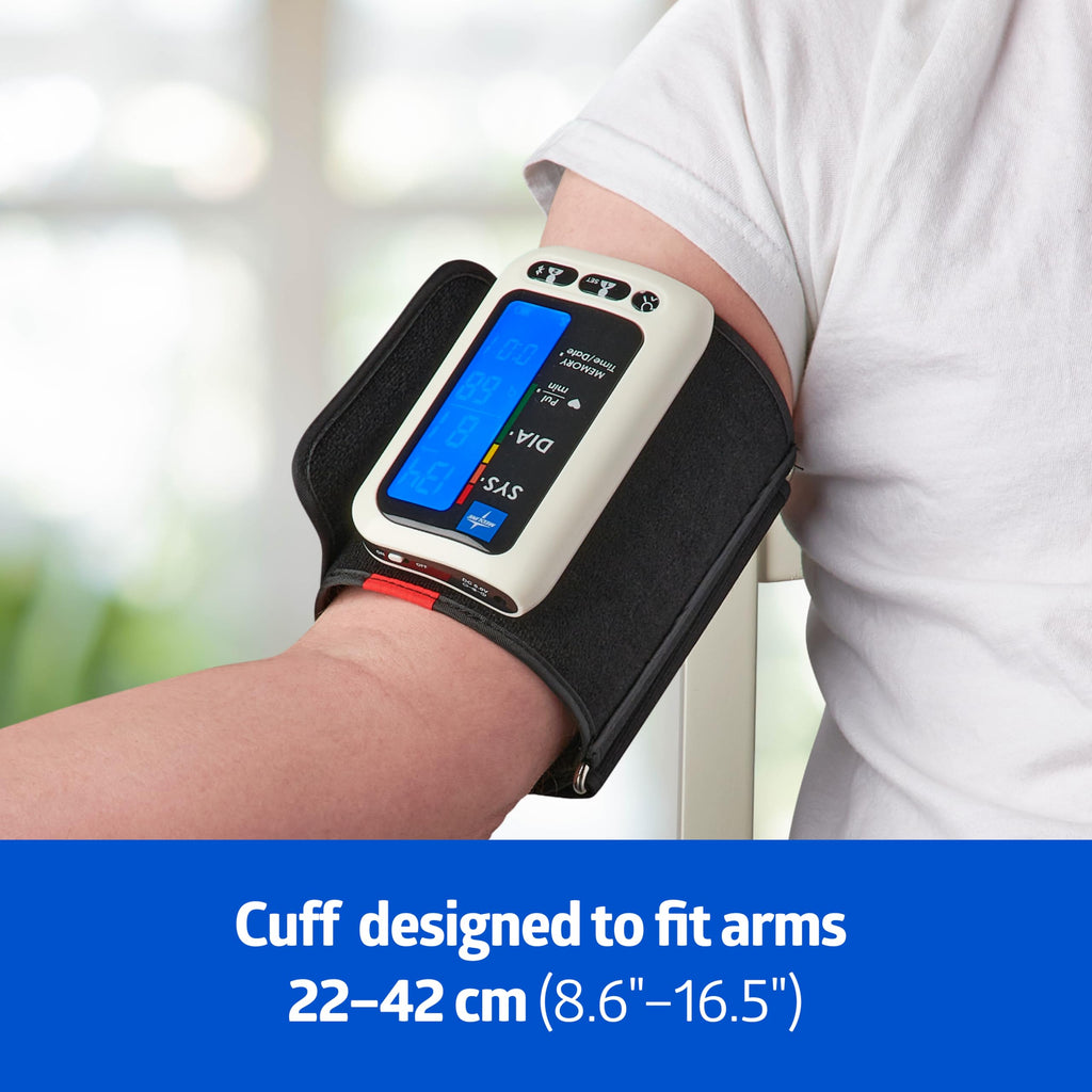 Bluetooth Blood Pressure Monitor with Upper Arm Cuff and Carrying Case S1862