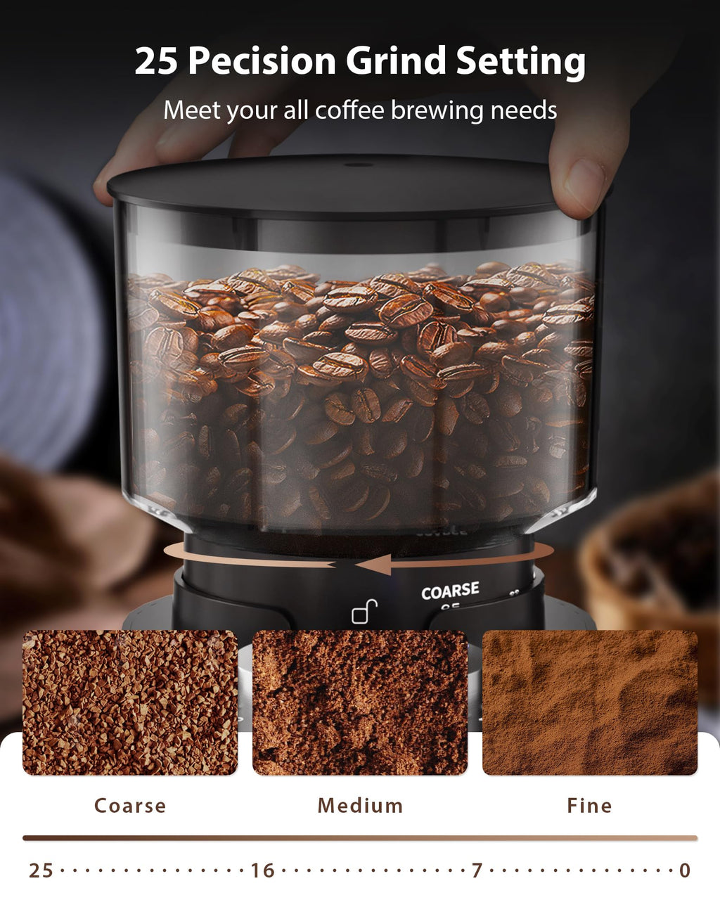 Black Burr Coffee Grinder R369541