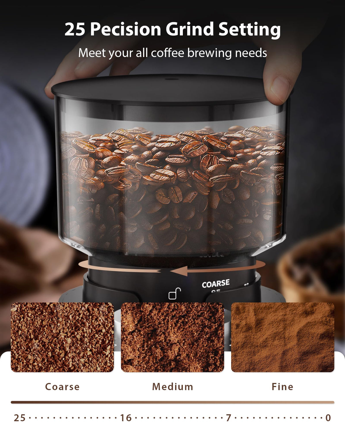 Black Burr Coffee Grinder R369541