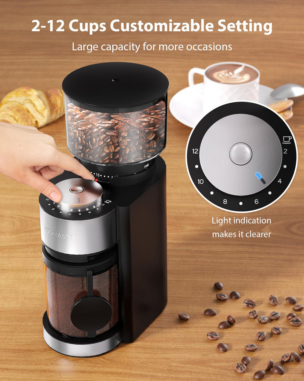 Black Burr Coffee Grinder R369541