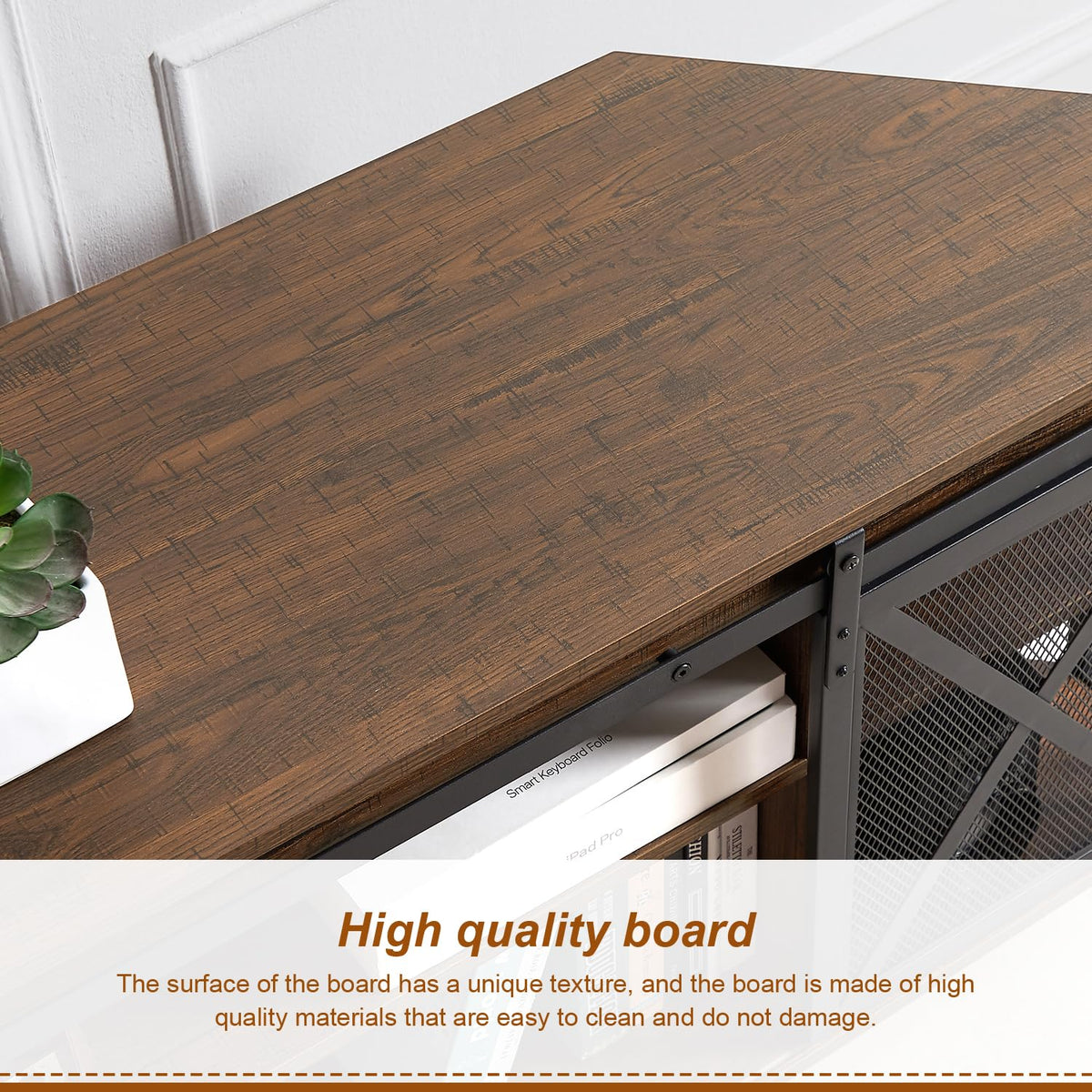 Brown Corner TV Stand with Storage E8416